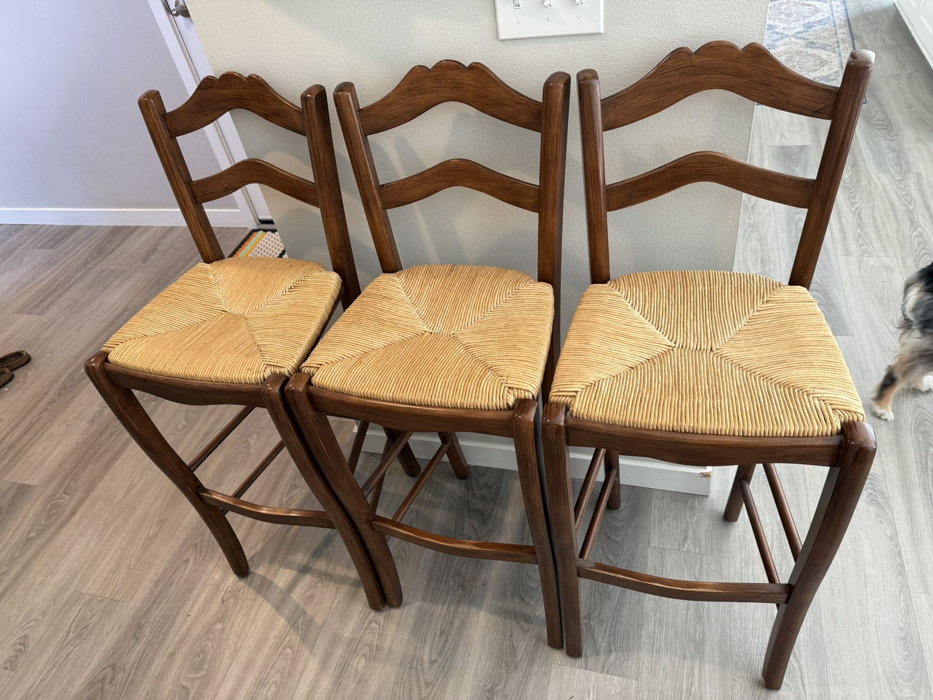 Set Of 3 Ballard Designs barstools
