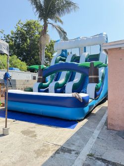 Double water slide
