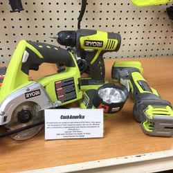Ryobi 4 Piece Set 