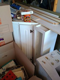 Free stuff!!! Sofa, chair, cabinet
