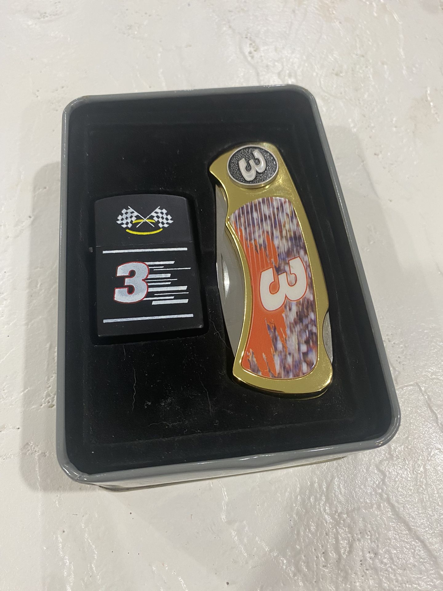 Dale Earnhardt Jr Zippo Lighter And Knife Set