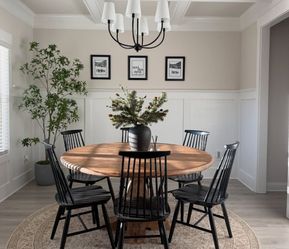 Black Spindle Dining Chairs set of 4