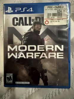 PS4 Call Of Duty Modern Warfare