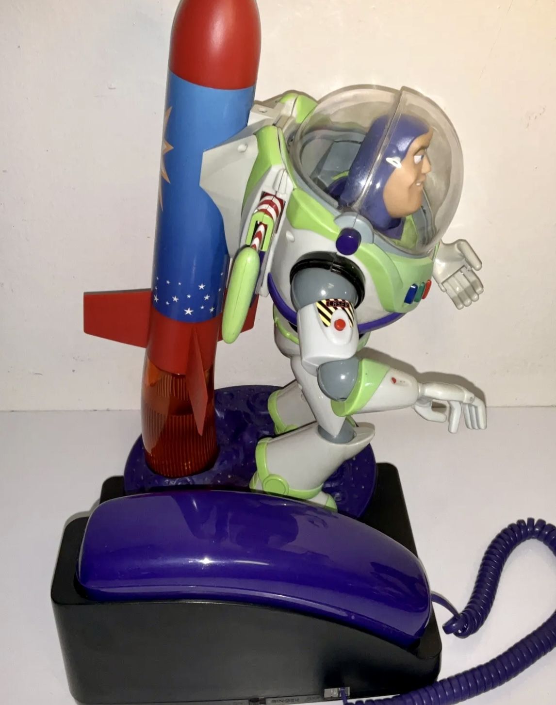 Vintage Brooktel Original Toy Story Buzz Lightyear Takeoff Rocket