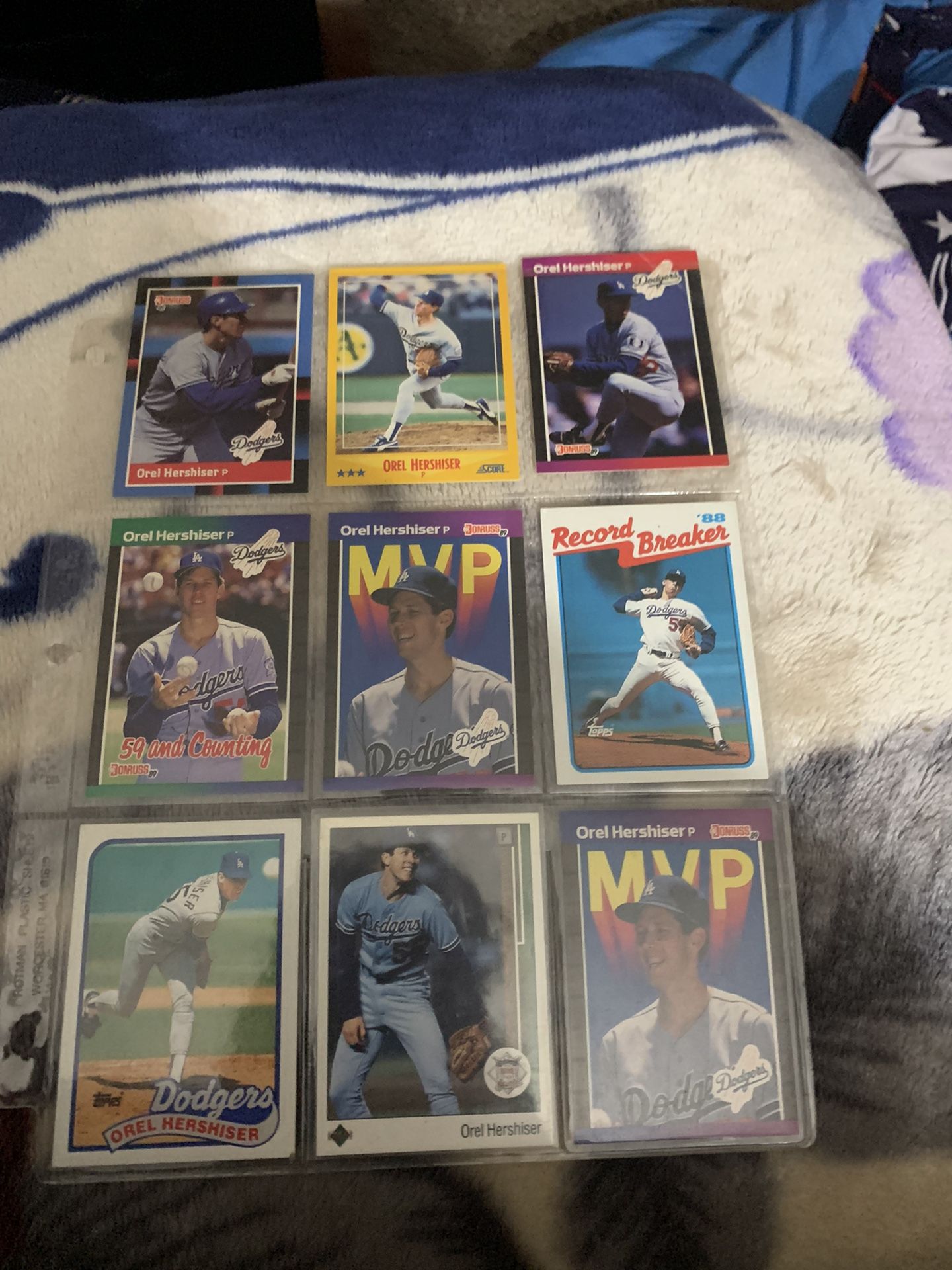 Orel Hershshier Cards