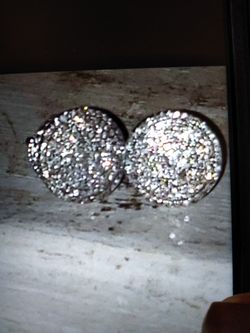 10k White Gold Earrings 