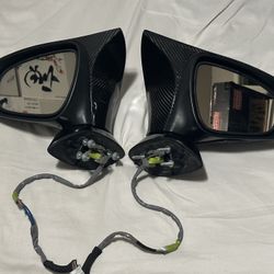 2015-2018 RC350 Mirrors with Carbon Fiber Mirror Caps. rc200t, rc300, rc350, rcf.