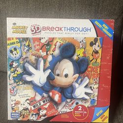 Mickey Mouse 3-D Breakthrough Puzzle Brand New