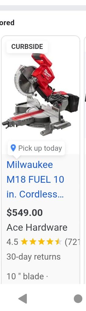 M18 Fuel Cordless 10 Inch Saw Brand New