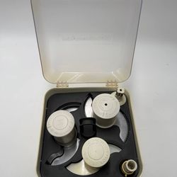 KitchenAid Food Processor Attachment Blade Disc Set w/ Case Multipurpose Dough Slicing Shredding