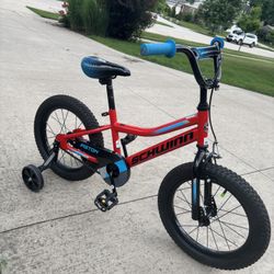 Schwinn Piston 16" Kids' Bike - Black/Blue/Red