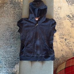 Juicy Culture Women Towel Fabric Short Sleeve Sweater Size S/M