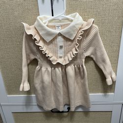 Baby girl knitted dress size 9-12 months