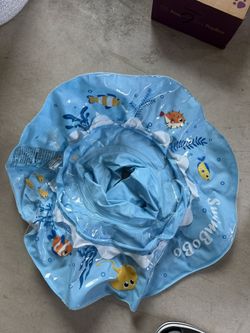 Swimbobo Inflatable Baby Swimming Float with Safe Seat for Age 6-36 Months Toddler