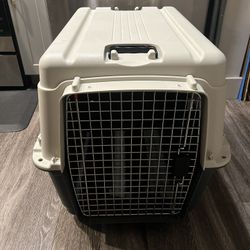Like New! Large Dog Kennel w/ Removable Wheels - Airline Approved!