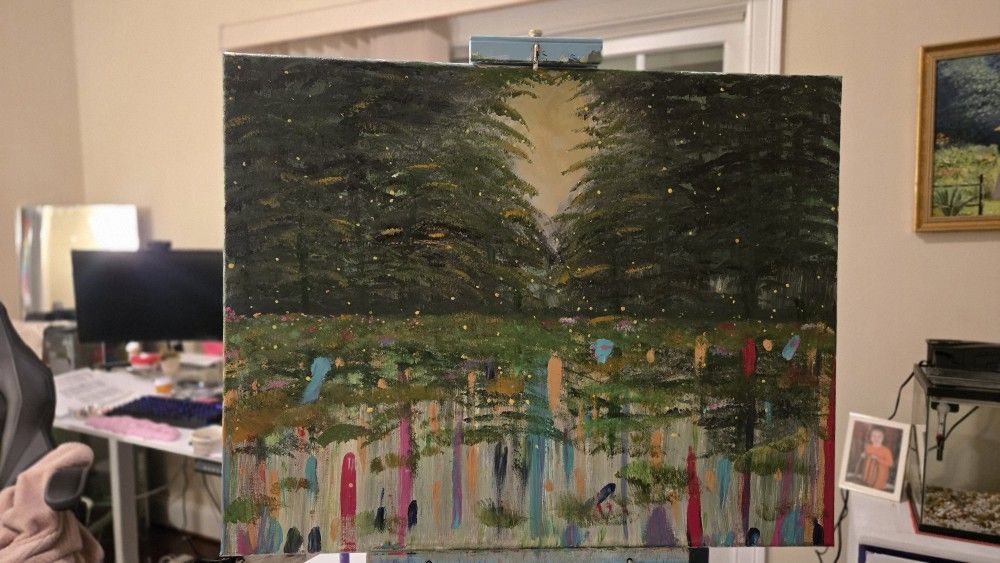 "Where Nature Meets Wonder" 22x28 Acrylic On Canvas