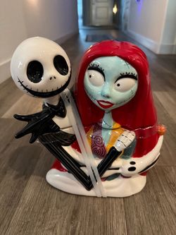 Disney Nightmare Before Christmas Jack Sally Zero Cookie Jar New No Box