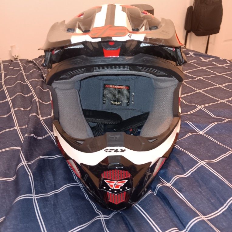 Fly Racing Kinetic Impulse Helmet-Red/Black/White