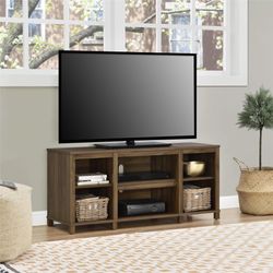 Mainstays Parsons TV Stand for TVs up to 50", Canyon Walnut