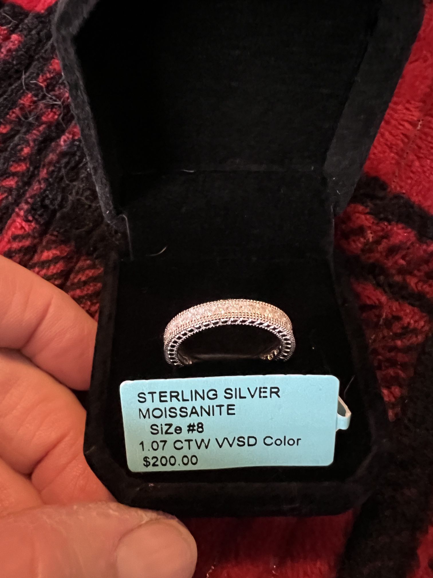 Sterling Moissanite Ring