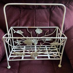 Wrought Iron Nautical Magazine Rack