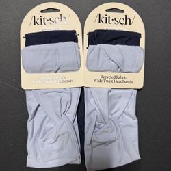 Kitsch Wide Headbands for Women 2pcs, 2ct