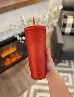 NEW 2021 Starbucks Matte Red Studded Tumbler 24oz Valentines Day Cup Limited