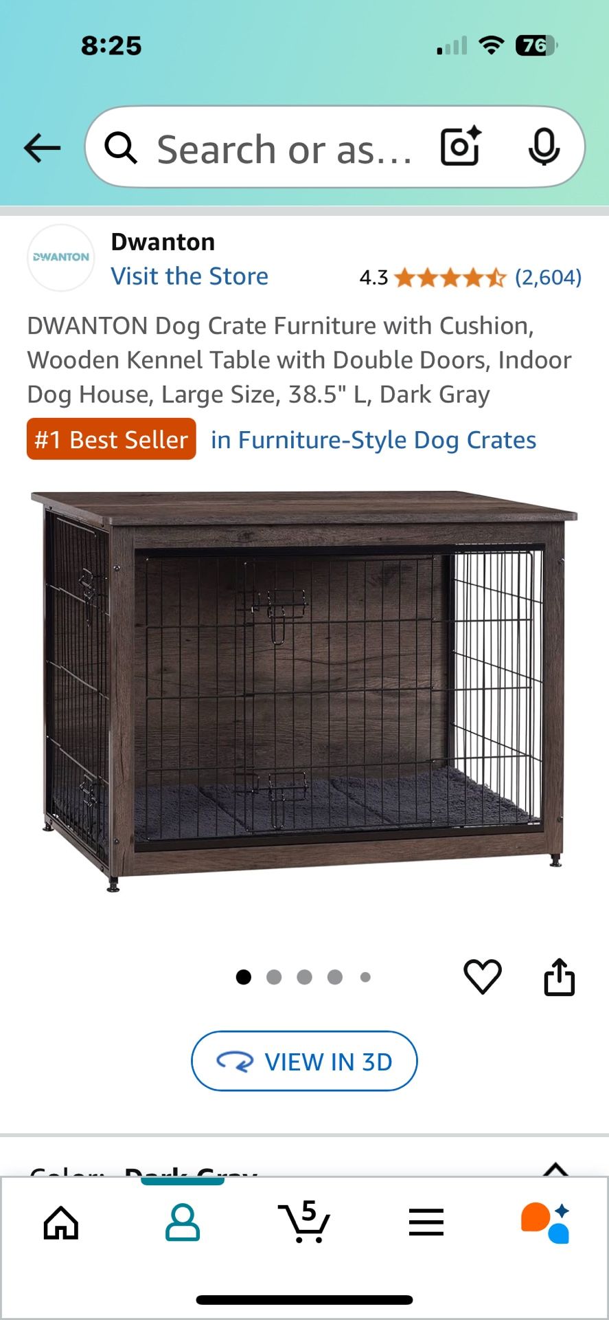 Wooden Dog Crate 
