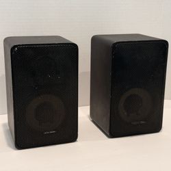 Pair Realistic Minimus 7 Speakers Cat No 40-2030C Black  8 Ohms 40W