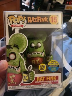 Rat Fink Funko Pop Number 15 Glow In The Dark Toy Tokyo Limited Edition