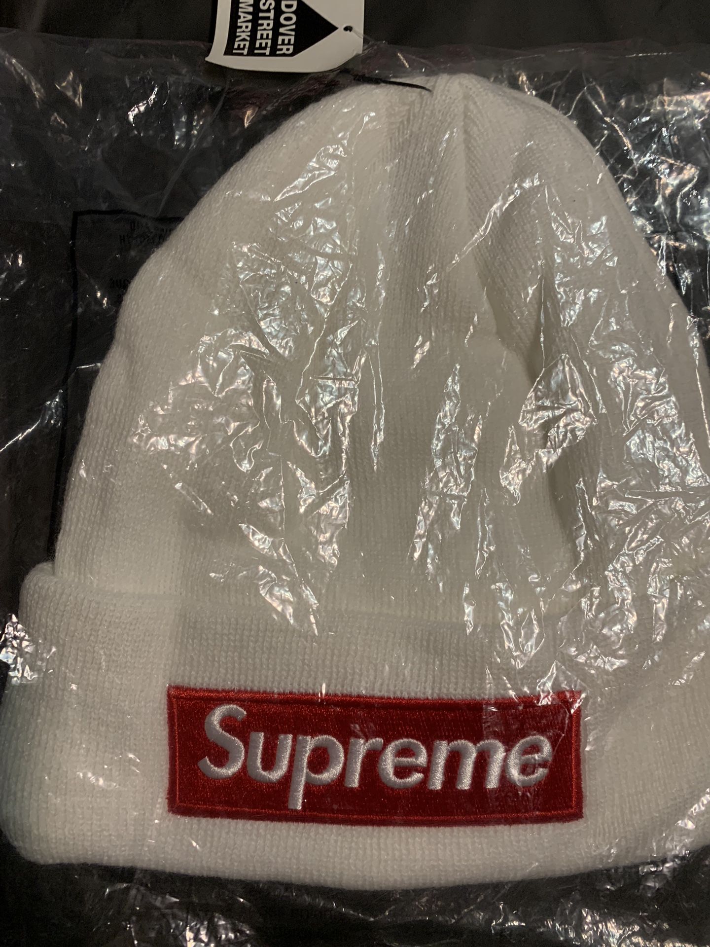 White Supreme Beanie
