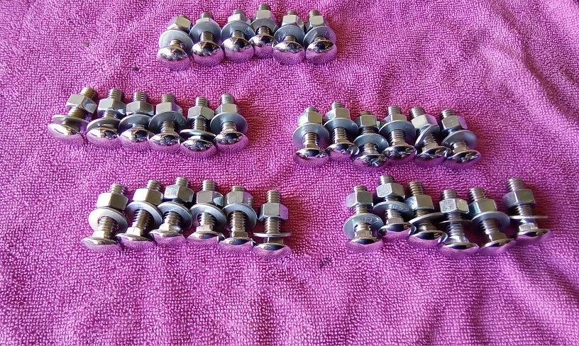 67-79 Ford Trucks Rear/front Bumper Crome Bolts Parts