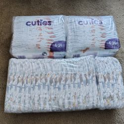 3 New Packs Of Baby Diapers