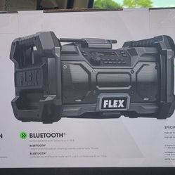 Flex Water Resistant Cordless 24v Jobsite Radio Bluetooth Speaker #fx5351-z 