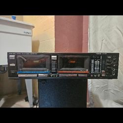 vintage Teac D-500C double stereo cassette deck. 
