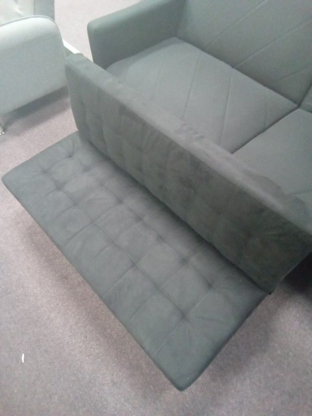 Black Futon Couch Sofa Aesthetic 