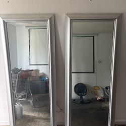 Two long mirrors 