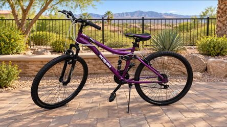 Mongoose Status 2.2 Mountain Bike – 26” – 21 Speed – Full Suspension