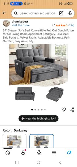 Sleeper sofa bed