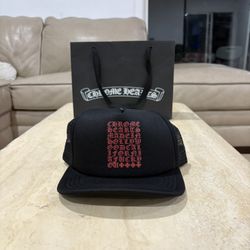 Chrome Hearts Eyechart Trucker Hat