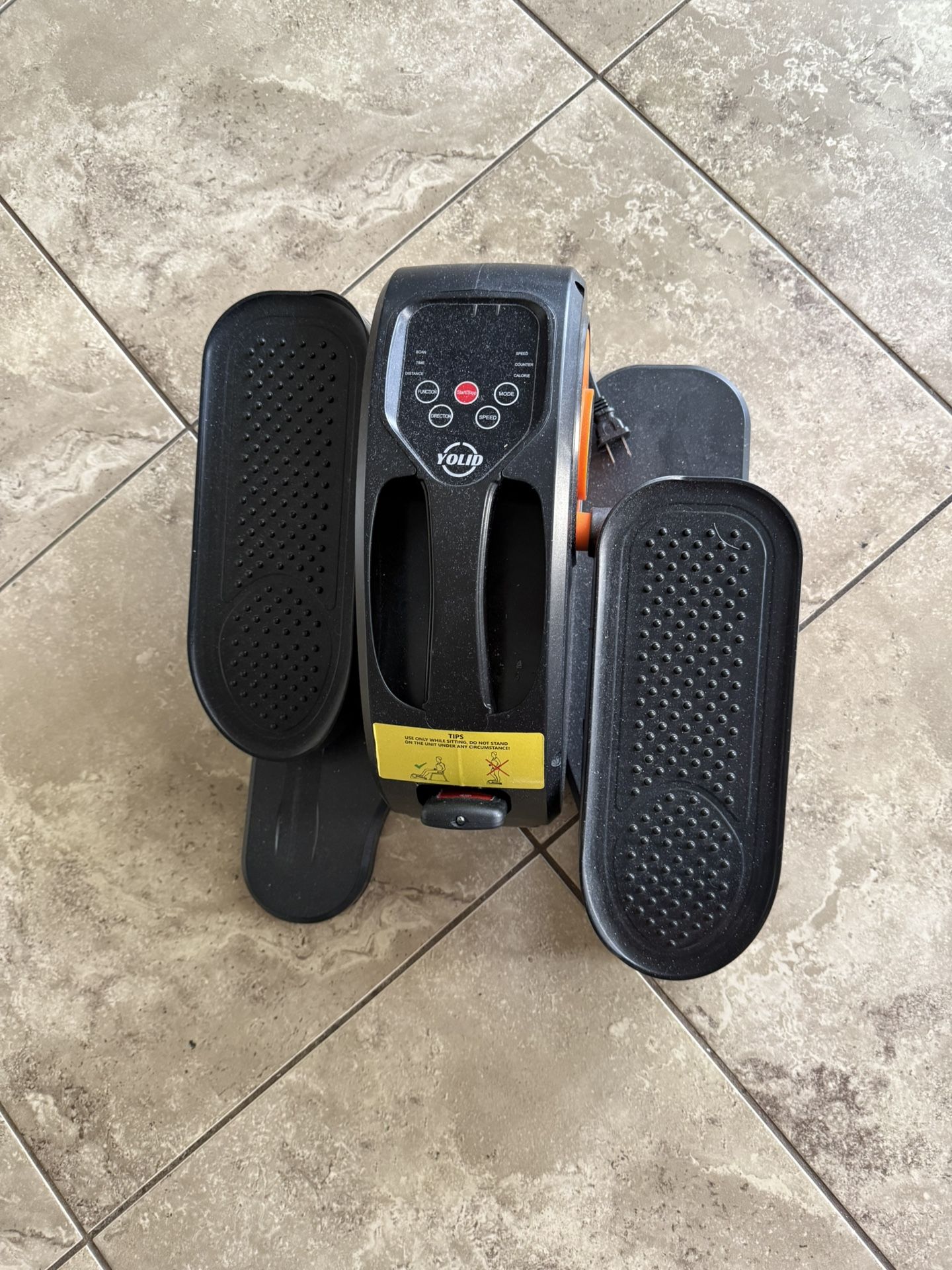 Under Desk Stepper Elliptical Compact Portable Machine Magnetic Resistance Remote Control