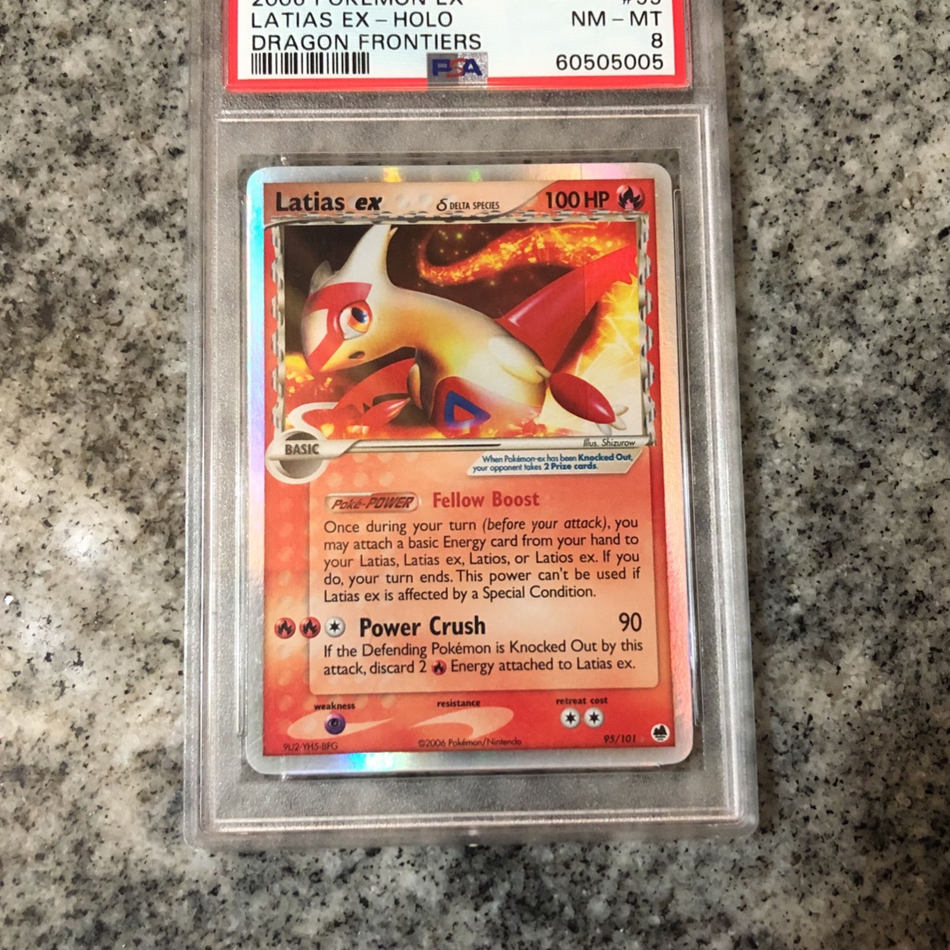 Latias ex 95/101 EX Dragon Frontiers PSA 8 Delta Species Pokemon Card TCG