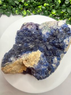 UV Reactive Blueberry Fluorite Crystal Specimen