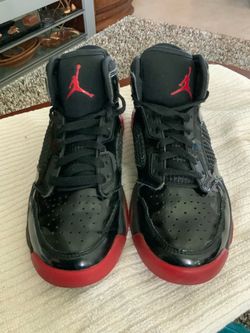 Nike Air Jordan Mars 270 Patent Bred Black Red BQ6508-006 Size 6Y