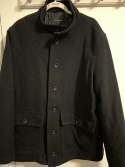 Banana Republic Men’s Wool Coat Black Size XL