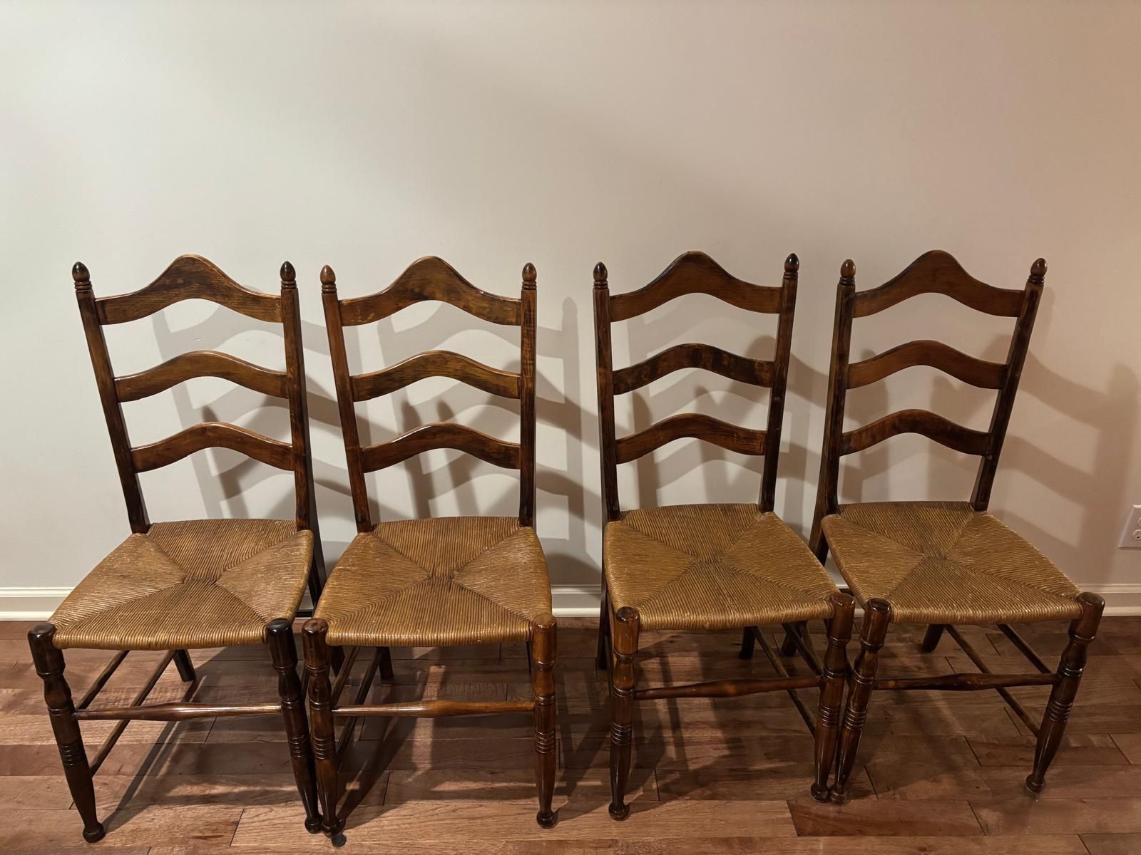 Wicker Wood Chairs