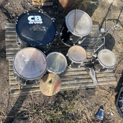 Drum Set And Stands