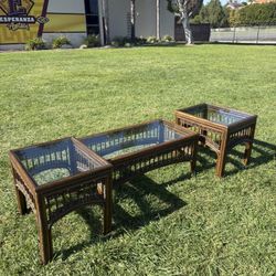 3 Piece Rattan Set 