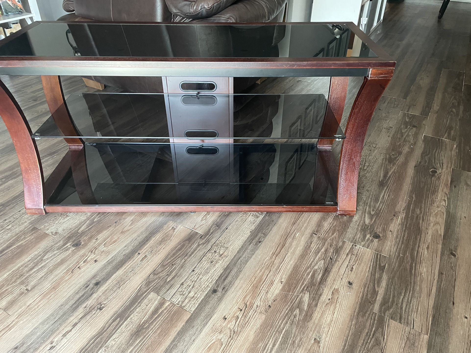 TV stand - Wood And Glass