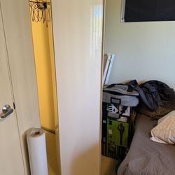 high cabinet with shelves white delivery available locally 78" tall 16 wide 13 deep